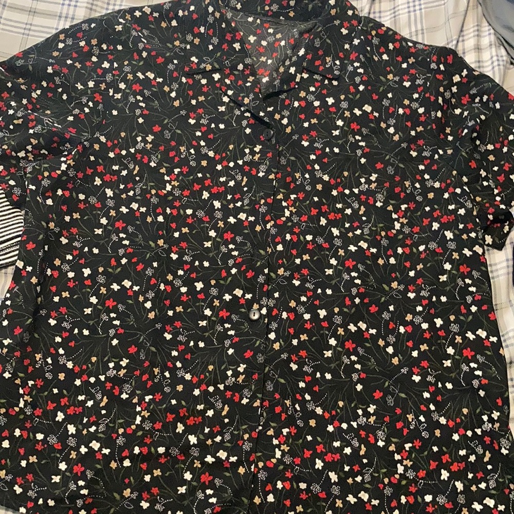Flower dress shirt